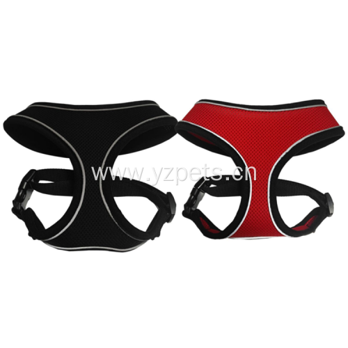 Factory adjustable custom logo soft mesh Dog Harness